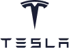 Logo Tesla comportant un « T » stylisé au-dessus du mot « TESLA » en lettres majuscules.